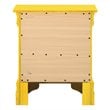 Glory Furniture Louis Phillipe 2 Drawer Nightstand in Yellow