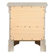 Glory Furniture Louis Phillipe 2 Drawer Nightstand in Silver Champagne