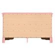 Glory Furniture Louis Phillipe 6 Drawer Dresser in Pink
