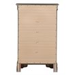 Glory Furniture Louis Phillipe 5-Drawers Bedroom Chest in Gray