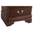 Glory Furniture Louis Phillipe 2 Drawer Nightstand in Cappuccino