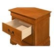 Glory Furniture Louis Phillipe 2 Drawer Nightstand in Oak