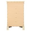 Glory Furniture Louis Phillipe 5-Drawers Bedroom Chest in Beige