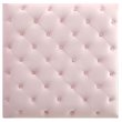 Glory Furniture Nola Velvet Ottoman in Pink