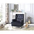 Glory Furniture Pamona Velvet Chair in Black