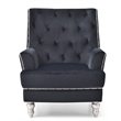 Glory Furniture Pamona Velvet Chair in Black