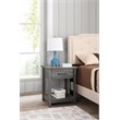 Glory Furniture Salem Manufactured Wood 1-Drawer Nightstand in Gray