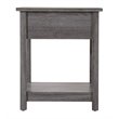 Glory Furniture Salem Manufactured Wood 1-Drawer Nightstand in Gray