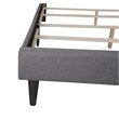 Glory Furniture Deb Fabric Upholstered King Bed in Gray