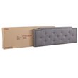 Glory Furniture Deb Fabric Upholstered Queen Bed in Gray