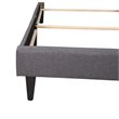 Glory Furniture Deb Fabric Upholstered Twin Bed in Gray