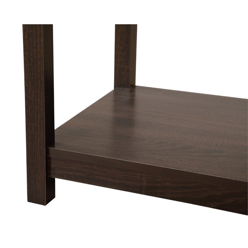 Glory Furniture Salem Manufactured Wood 1-Drawer Nightstand in Wenge