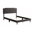 Glory Furniture Deb Fabric Upholstered Queen Bed in Black