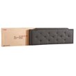 Glory Furniture Deb Fabric Upholstered Queen Bed in Black
