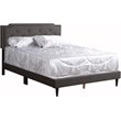 Glory Furniture Deb Fabric Upholstered Queen Bed in Black