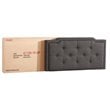 Glory Furniture Deb Fabric Upholstered Twin Bed in Black