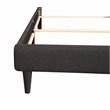 Glory Furniture Deb Fabric Upholstered Twin Bed in Black
