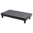 Glory Furniture Alan Faux Leather Sleeper Sofa in Black