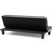 Glory Furniture Alan Faux Leather Sleeper Sofa in Black