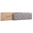 Glory Furniture Deb Faux Leather Upholstered Full Bed in Light Gray