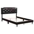 Glory Furniture Deb Faux Leather Upholstered Full Bed in Cappuccino