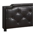 Glory Furniture Deb Faux Leather Upholstered Full Bed in Cappuccino