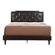 Glory Furniture Deb Faux Leather Upholstered Queen Bed in Cappuccino