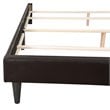 Glory Furniture Deb Faux Leather Upholstered Queen Bed in Cappuccino
