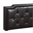 Glory Furniture Deb Faux Leather Upholstered Twin Bed in Cappuccino