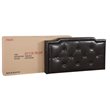 Glory Furniture Deb Faux Leather Upholstered Twin Bed in Cappuccino