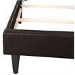 Glory Furniture Deb Faux Leather Upholstered Twin Bed in Cappuccino
