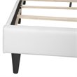Glory Furniture Deb Faux Leather Upholstered Full Bed in White