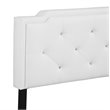 Glory Furniture Deb Faux Leather Upholstered Queen Bed in White