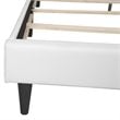 Glory Furniture Deb Faux Leather Upholstered Queen Bed in White