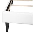 Glory Furniture Deb Faux Leather Upholstered Twin Bed in White