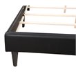 Glory Furniture Deb Velvet Upholstered Full Bed in Black