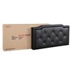 Glory Furniture Deb Velvet Upholstered Twin Bed in Black