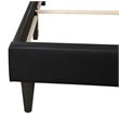 Glory Furniture Deb Velvet Upholstered Twin Bed in Black
