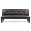 Glory Furniture Alan Faux Leather Sleeper Sofa in Cappuccino