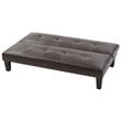 Glory Furniture Alan Faux Leather Sleeper Sofa in Cappuccino