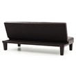 Glory Furniture Alan Faux Leather Sleeper Sofa in Cappuccino