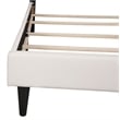 Glory Furniture Deb Faux Leather Upholstered Full Bed in White