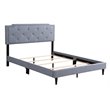 Glory Furniture Deb Fabric Upholstered Full Bed in Blue