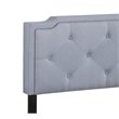Glory Furniture Deb Fabric Upholstered Full Bed in Blue