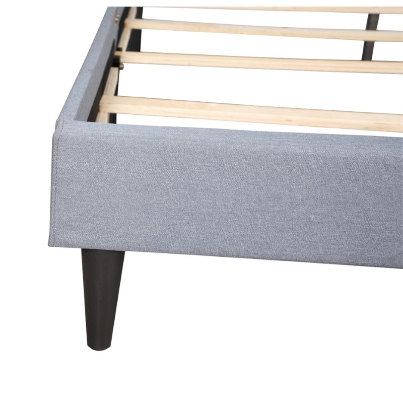 Glory Furniture Deb Fabric Upholstered Full Bed in Blue