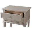 Glory Furniture Newton 2 Drawer Nightstand in Silver Champagne