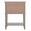 Glory Furniture Newton 2 Drawer Nightstand in Silver Champagne