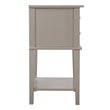 Glory Furniture Newton 2 Drawer Nightstand in Silver Champagne