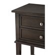 Glory Furniture Newton 2 Drawer Nightstand in Gray