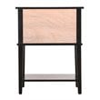 Glory Furniture Newton 2 Drawer Nightstand in Black